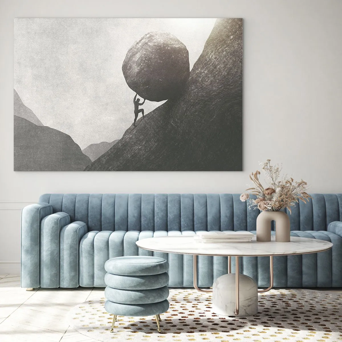 Billede på glas - Jeg tror mod al forventning - 100x70 cm