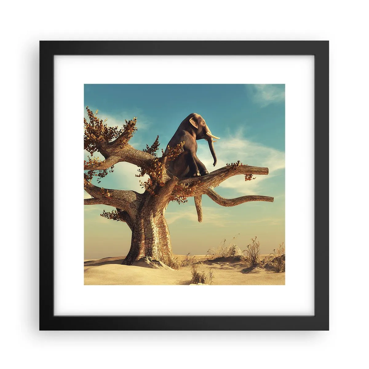Plakat i sort ramme - Et nyt synspunkt - 30x30 cm