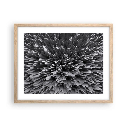 Plakat i ramme af lyst egetræ - Det kan ikke blive skarpere end dette - 50x40 cm