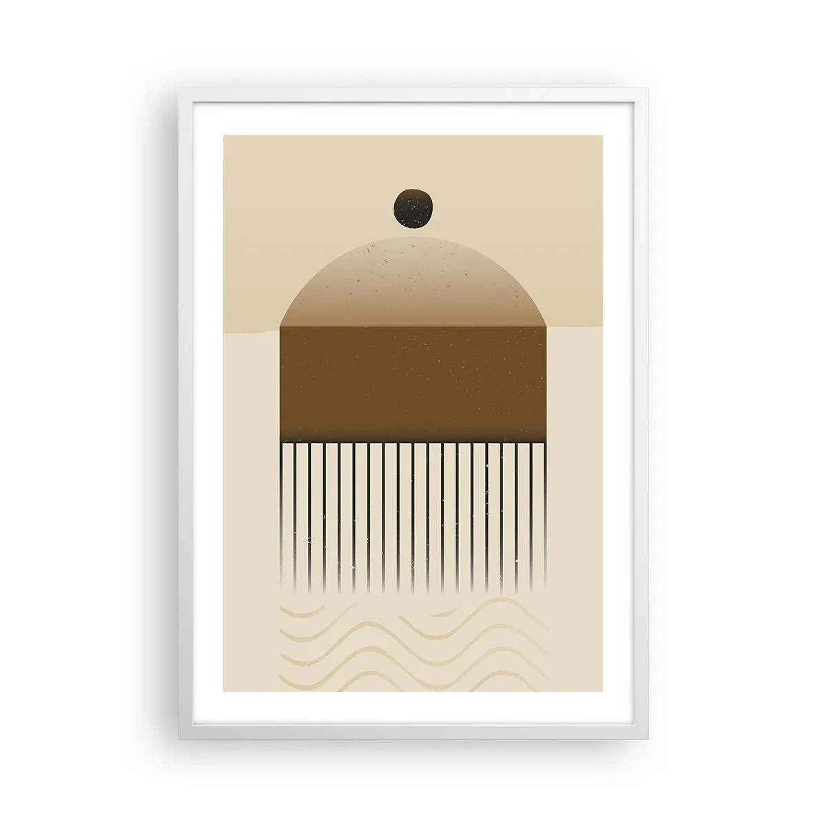 Plakat i hvid ramme - Forskellige stater - 50x70 cm