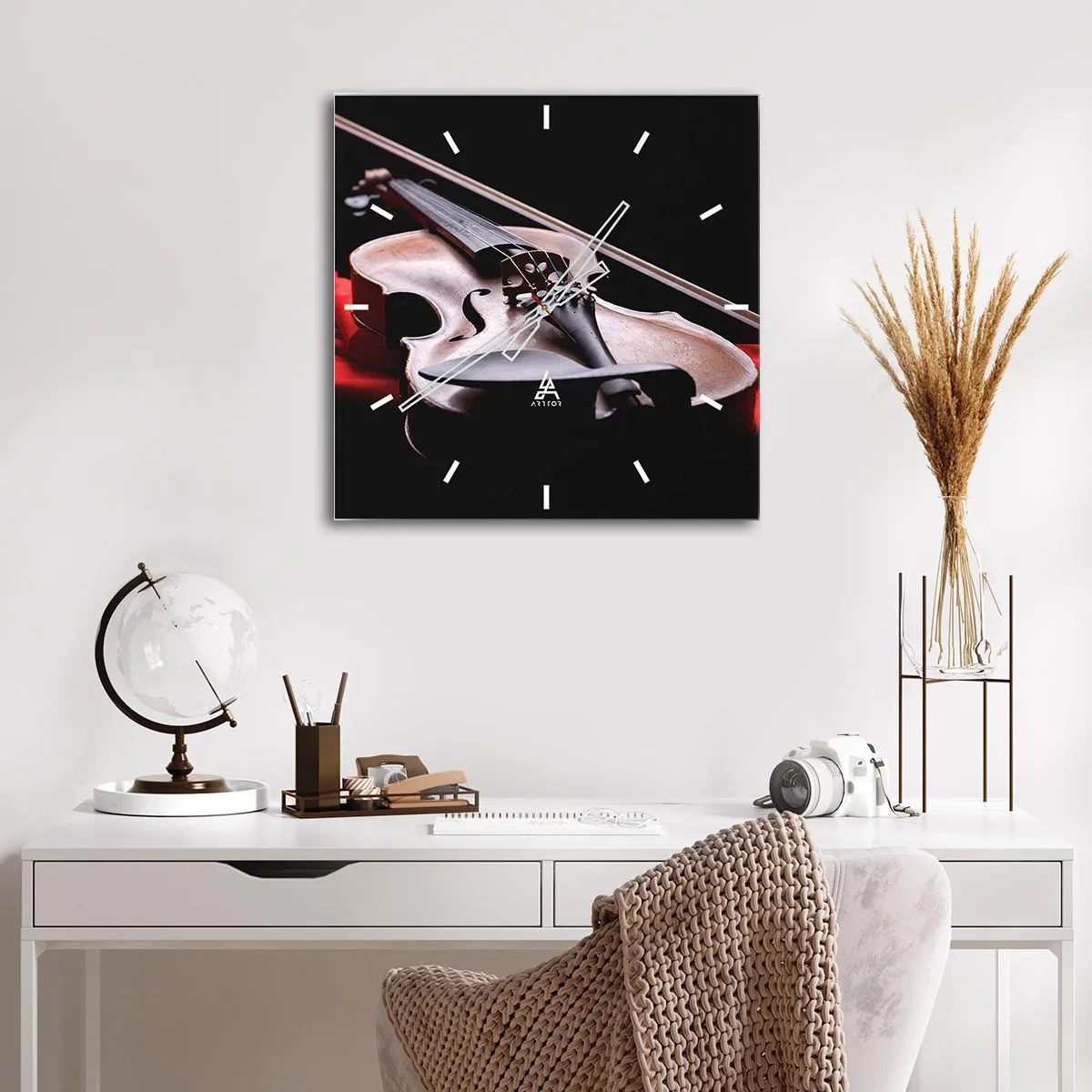 Vægur, Uret - Musik af følelser - 40x40 cm