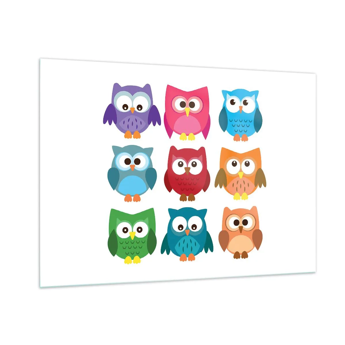 Billede på glas - Forskelle kan være morsomme - 100x70 cm