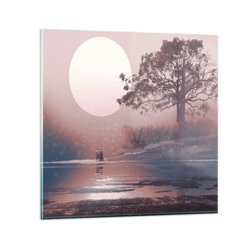 Billede på glas - Natlige mærkværdigheder - 30x30 cm