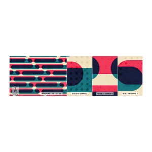 Prøve Fototapet Selvklæbende Deluxe Sticker - Indad og fremad - Abstraktion, Stykke, Moderne kunst - 100x30 cm