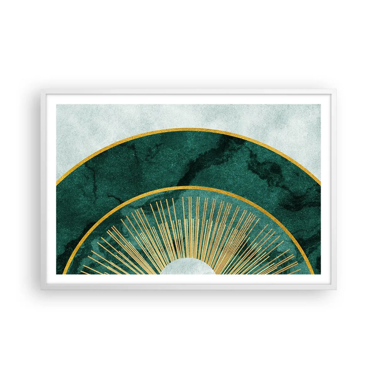 Plakat i hvid ramme - Et anderledes solsystem - 91x61 cm