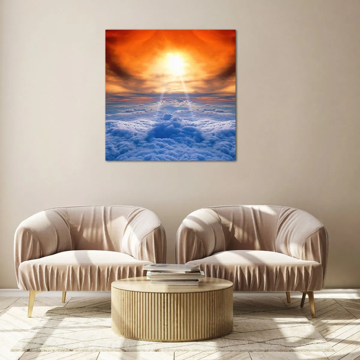 Billede på glas - Mystisk landskab - 50x50 cm