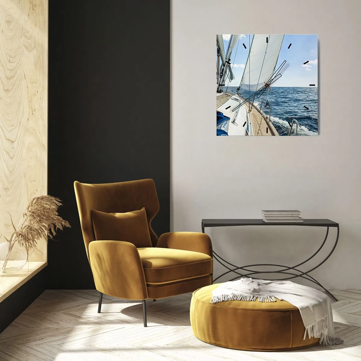 Vægur, Uret - Ahoj , eventyr - 30x30 cm