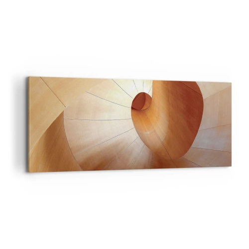 Lærredstryk - Billede på lærred - Arkitektonisk serpentin - 100x40 cm