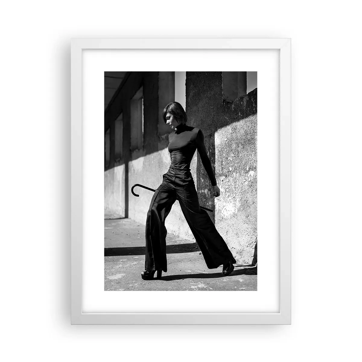Plakat i hvid ramme -  Byens elegance - 30x40 cm