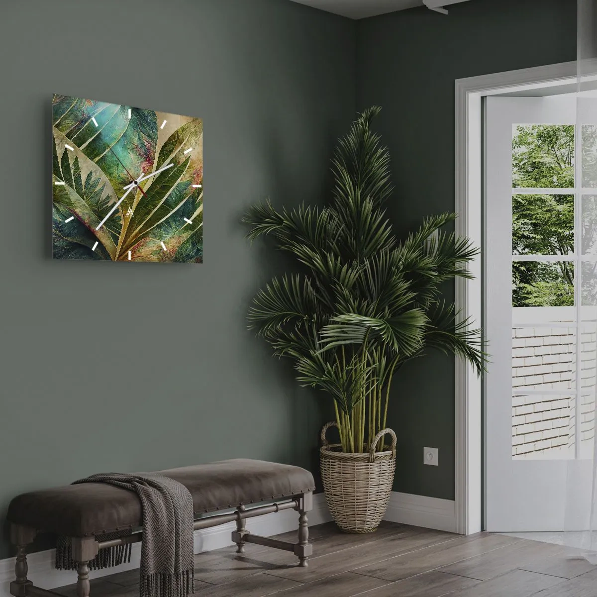 Vægur, Uret - Farver fra troperne - 30x30 cm