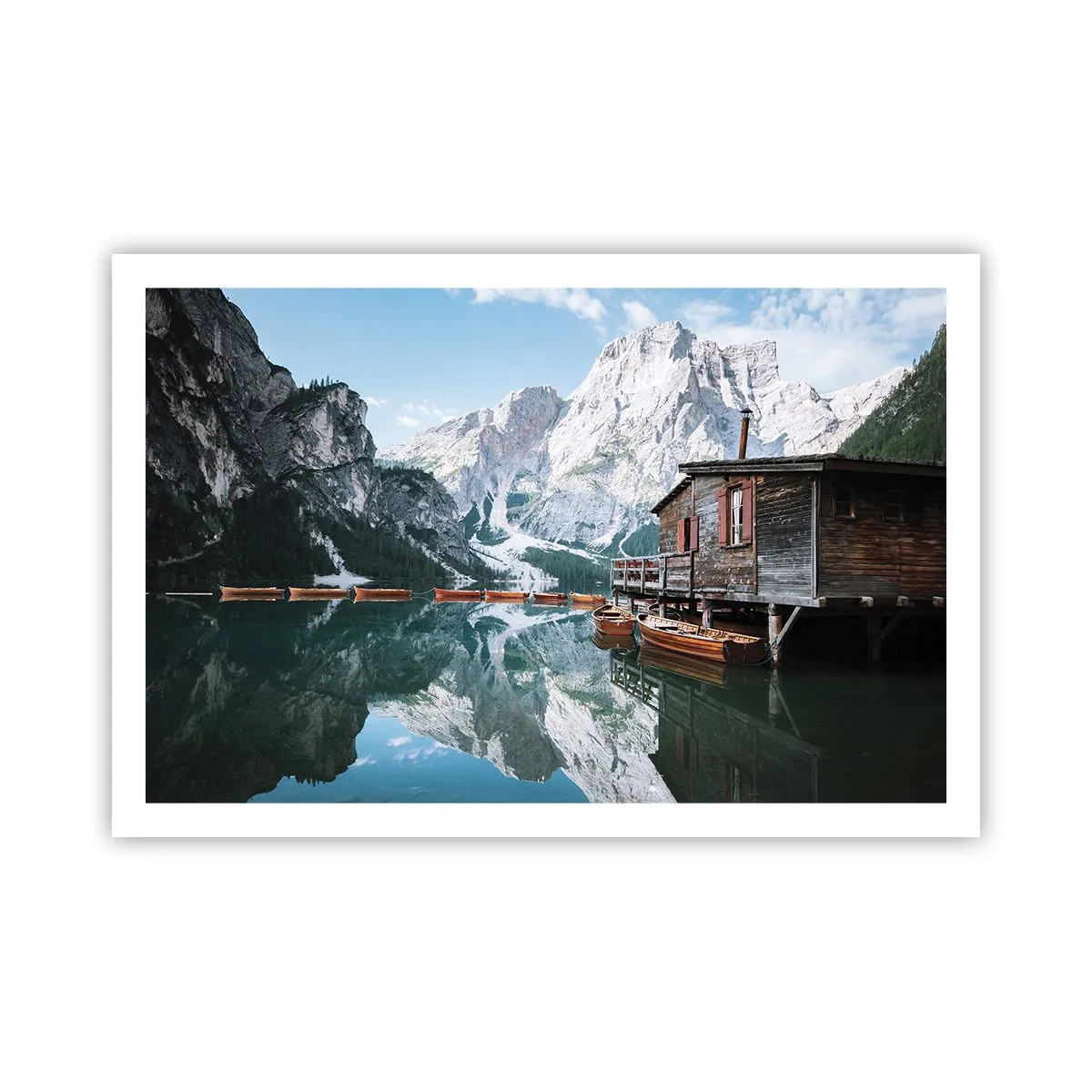 Plakat - Krystalklar bjergmorgen - 91x61 cm