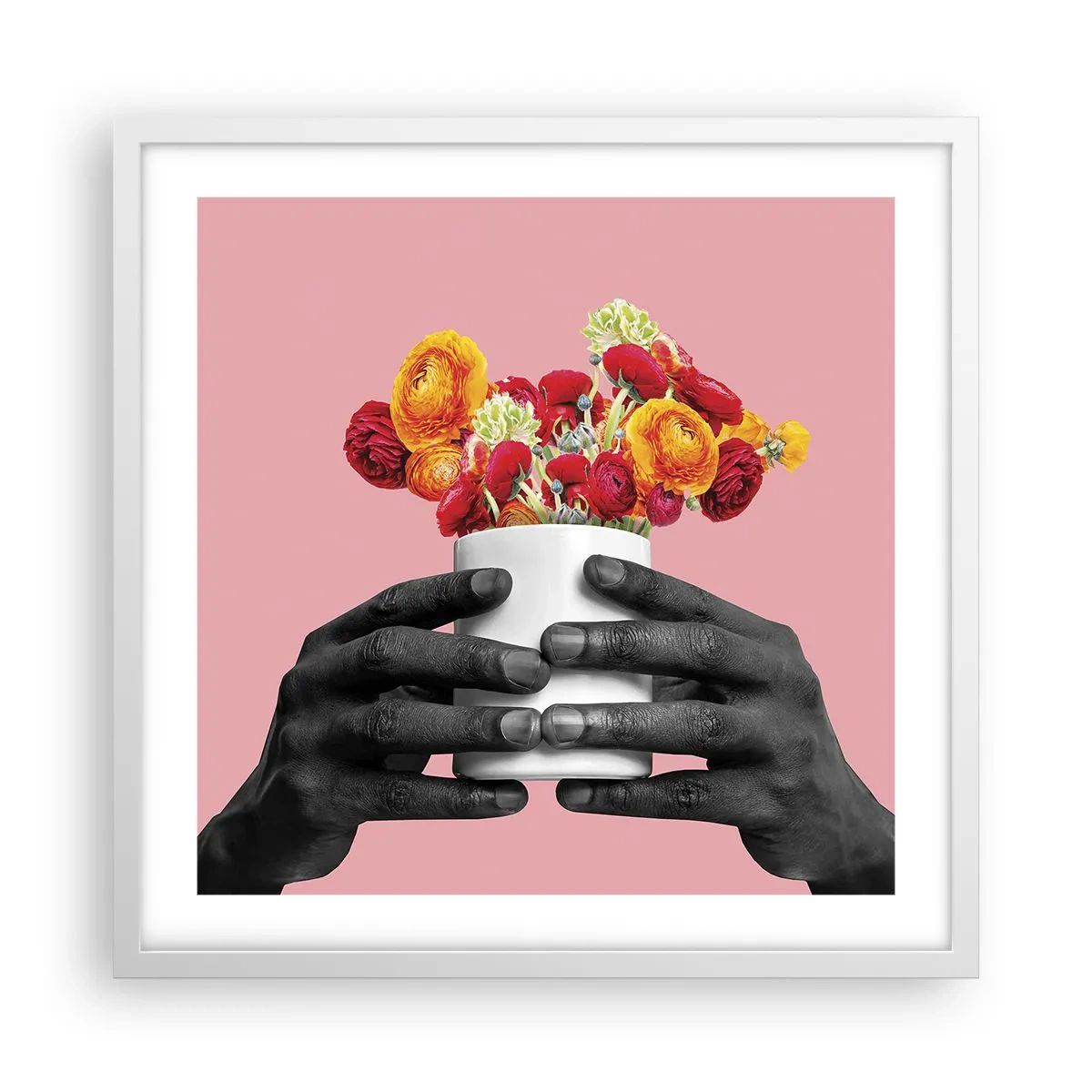 Plakat i hvid ramme - Livets apotheose - 50x50 cm