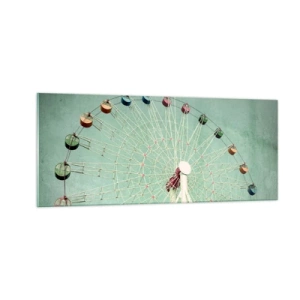 Billede på glas - Vi inviterer dig til at lege - 100x40 cm