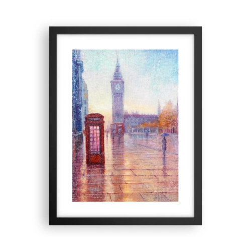 Plakat i sort ramme - En efterårsdag i London - 30x40 cm