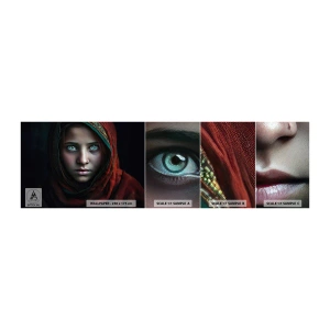 Fototapet Prøve Standard Eco - Østens prinsesse - Pige, Portræt, Pakistan - 100x30 cm