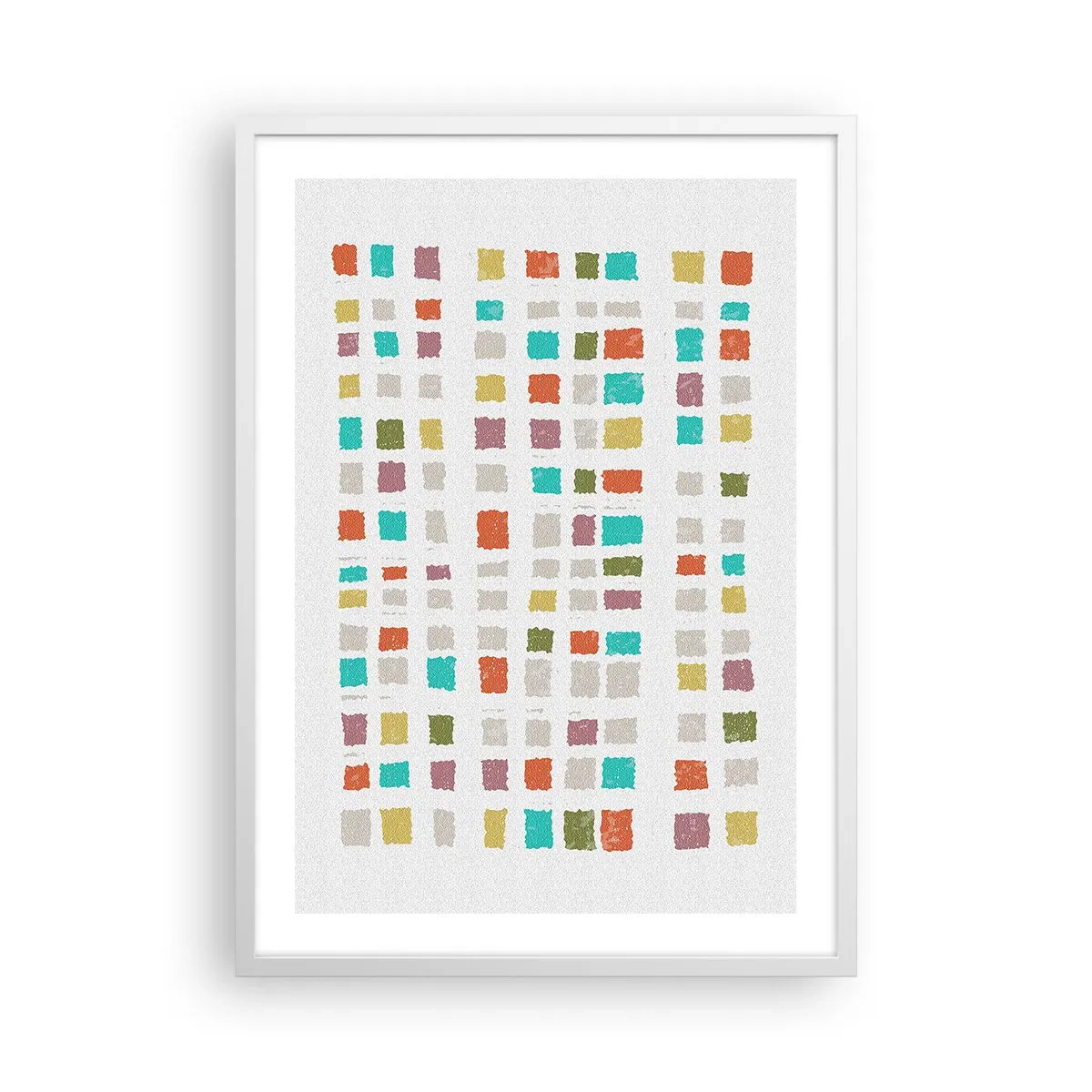 Plakat i hvid ramme - Ukendt leg - 50x70 cm