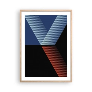Plakat i ramme af lyst egetræ - En simpel historie - 50x70 cm