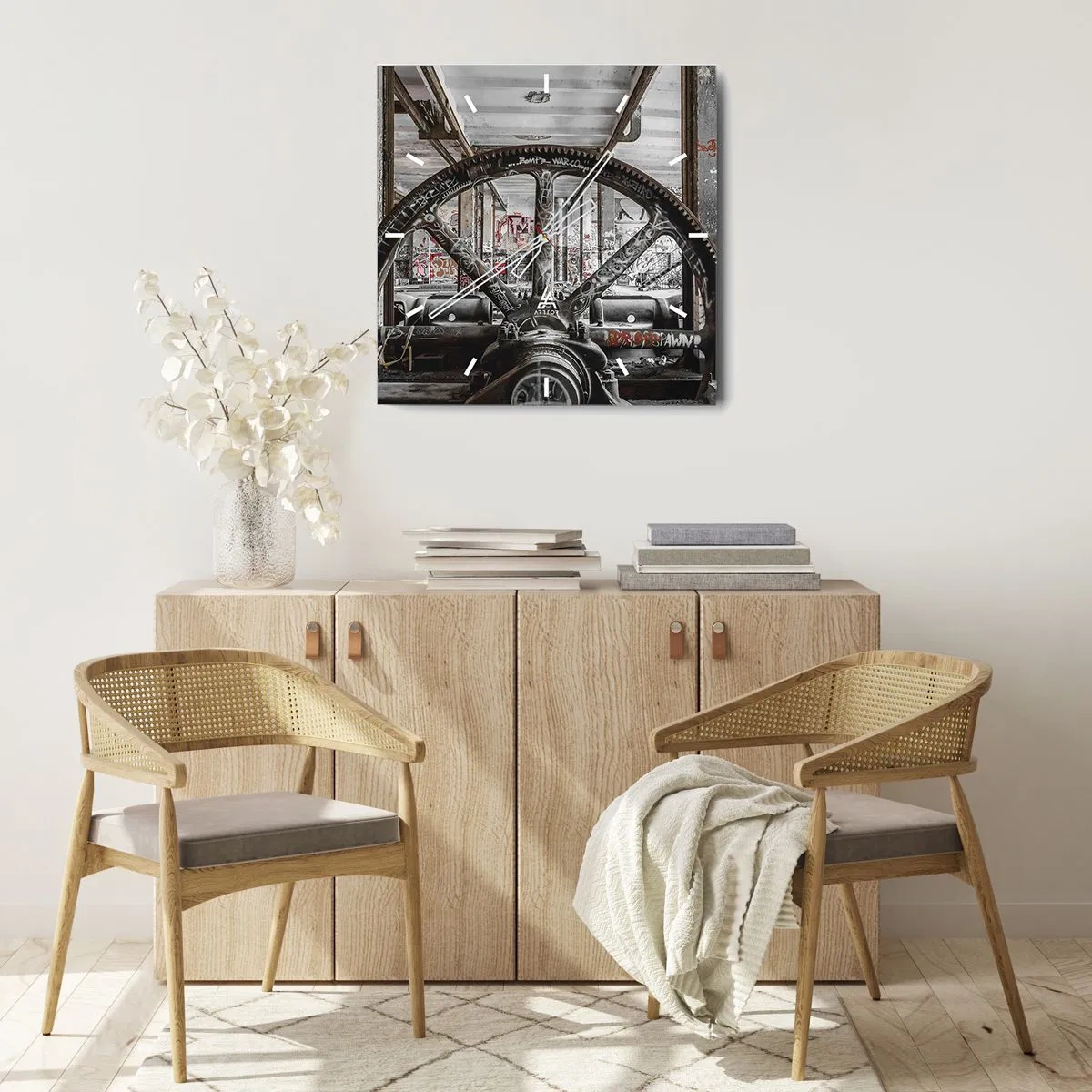 Vægur, Uret - Fabrikkens hemmelige liv - 30x30 cm