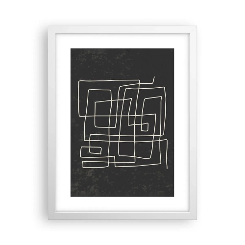 Plakat i hvid ramme - Ikke helt så enkel - 30x40 cm