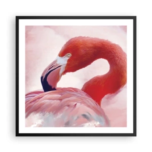 Plakat i sort ramme - Fugleskønhed - 60x60 cm