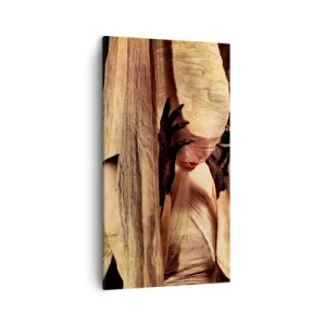 Lærredstryk - Billede på lærred - Mellem godt og ondt - 45x80 cm