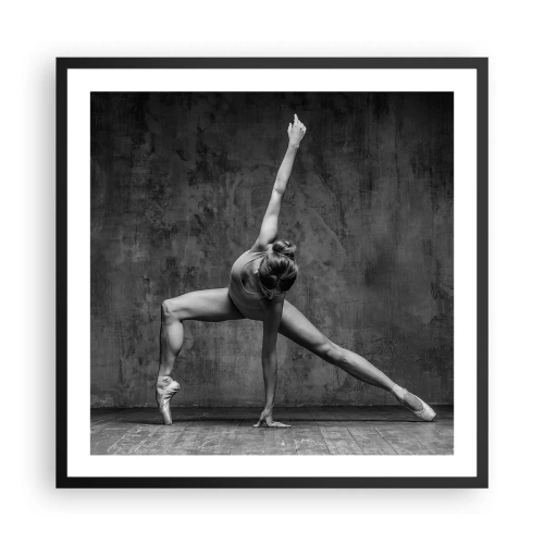 Plakat i sort ramme - Idealet om balance - 60x60 cm