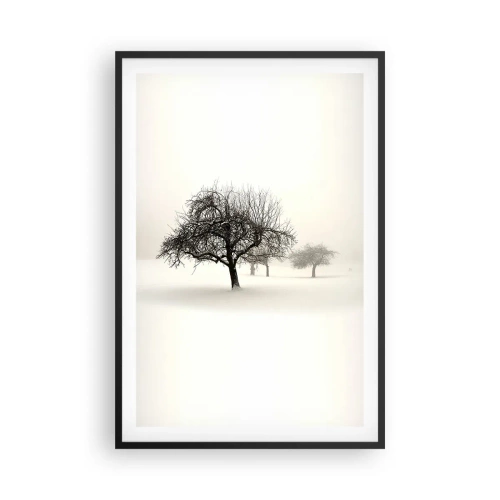 Plakat i sort ramme - Vintersøvn - 61x91 cm