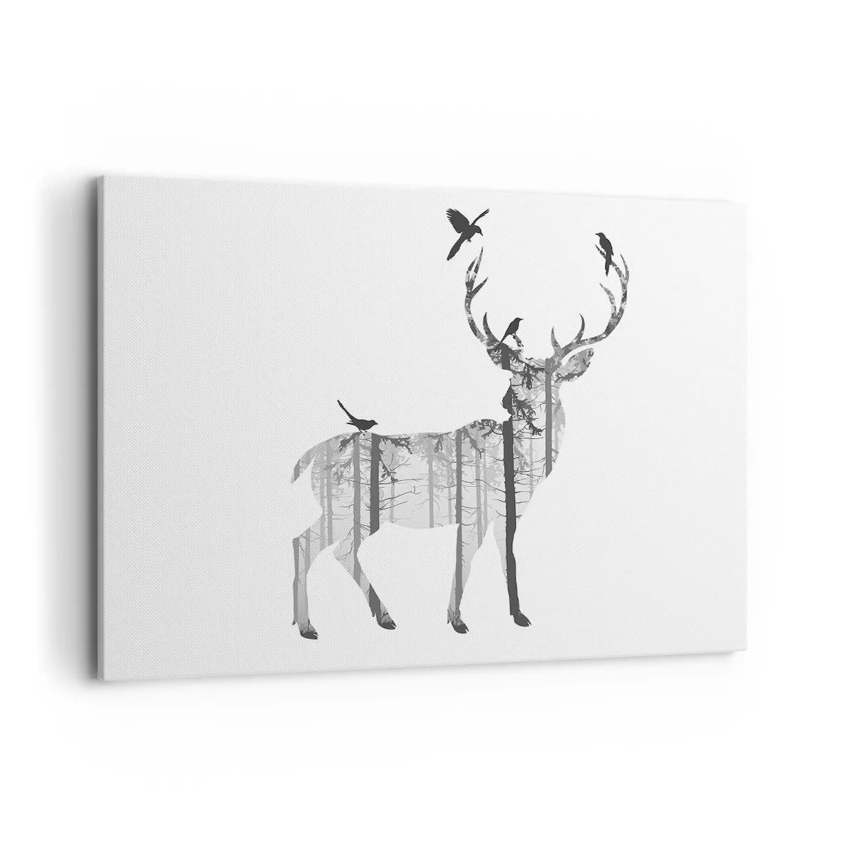 Lærredstryk - Billede på lærred - Skovens gode ånd - 100x70 cm