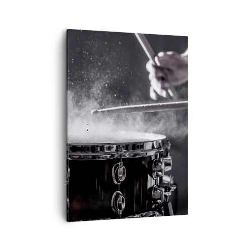 Lærredstryk - Billede på lærred - Musikkens puls - 50x70 cm
