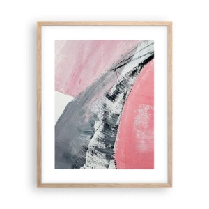 Plakat i ramme af lyst egetræ - Matchende sammensætning - 40x50 cm