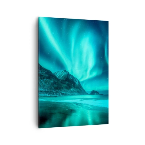 Lærredstryk - Billede på lærred - Nordens vidundere - 50x70 cm