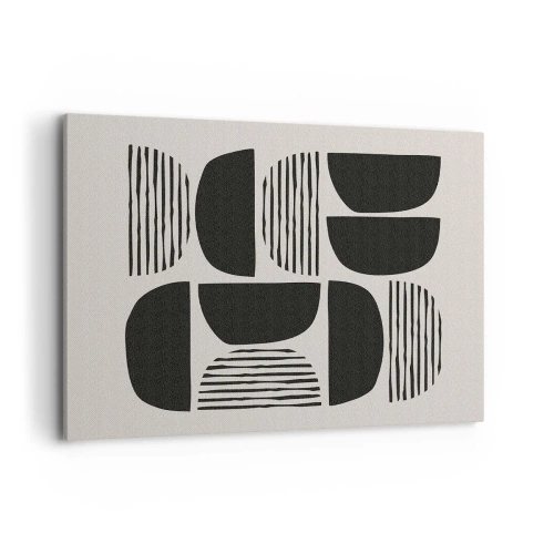 Lærredstryk - Billede på lærred - Halvhjertede arrangementer - 100x70 cm