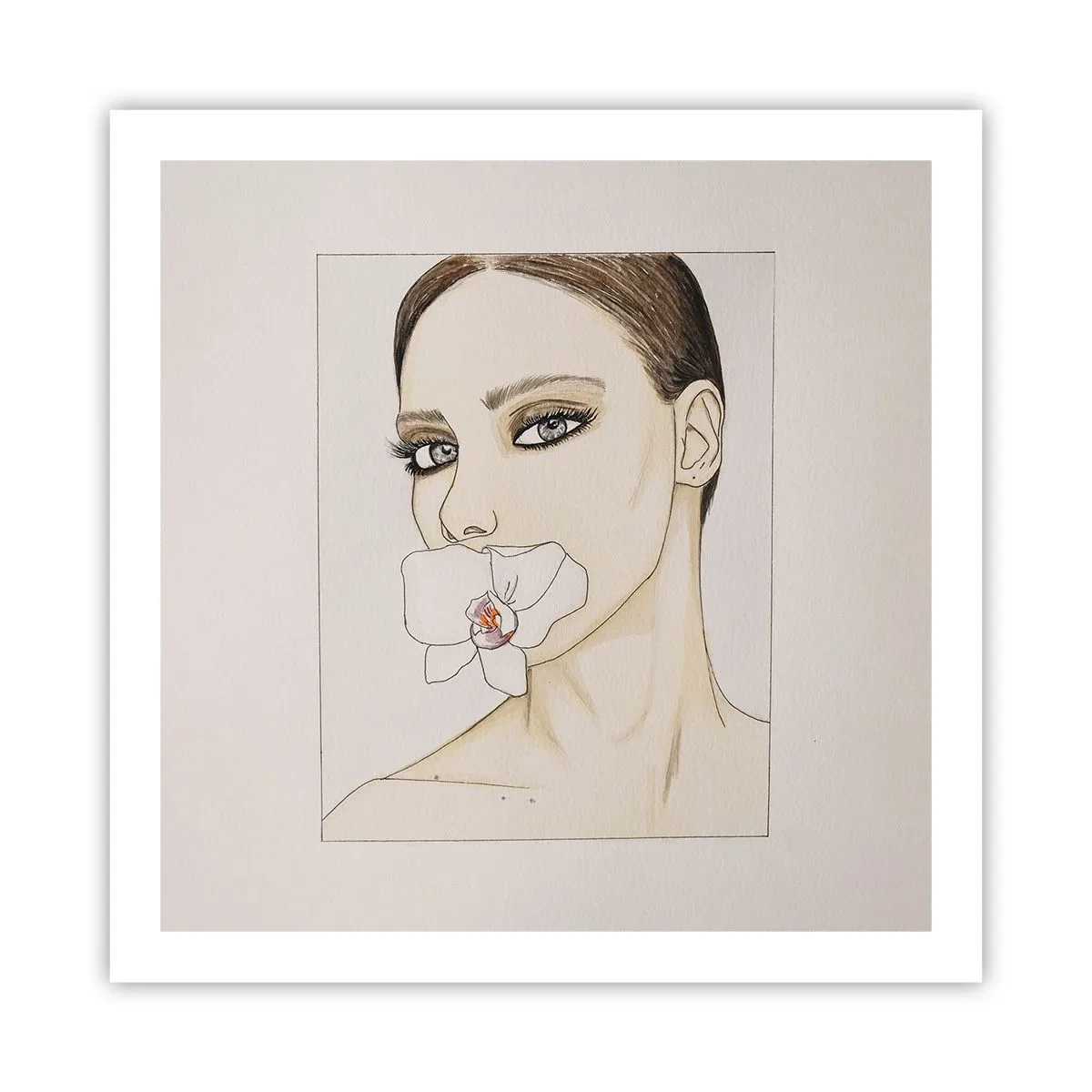 Plakat - Et symbol på elegance og skønhed - 60x60 cm