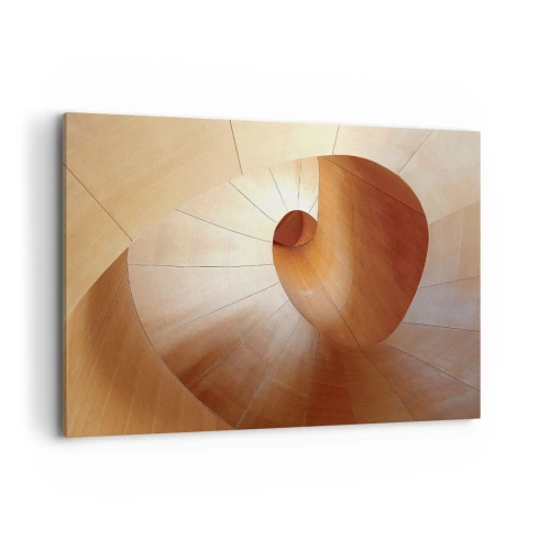 Lærredstryk - Billede på lærred - Arkitektonisk serpentin - 100x70 cm