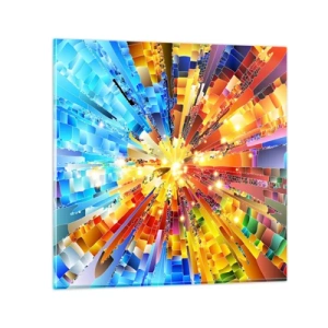 Billede på glas - In medias res - 40x40 cm