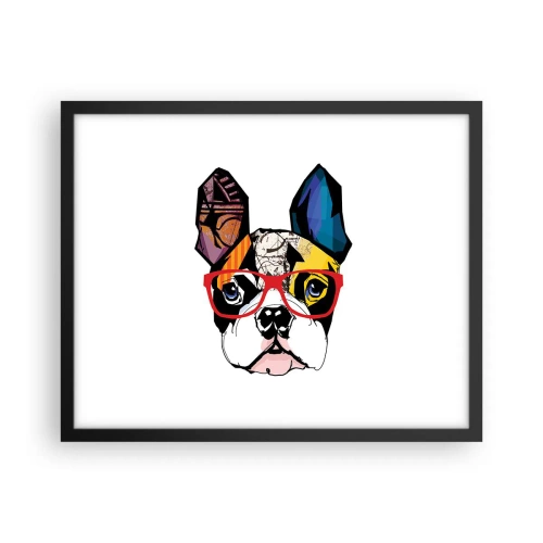 Plakat i sort ramme - Intellektuel - 50x40 cm