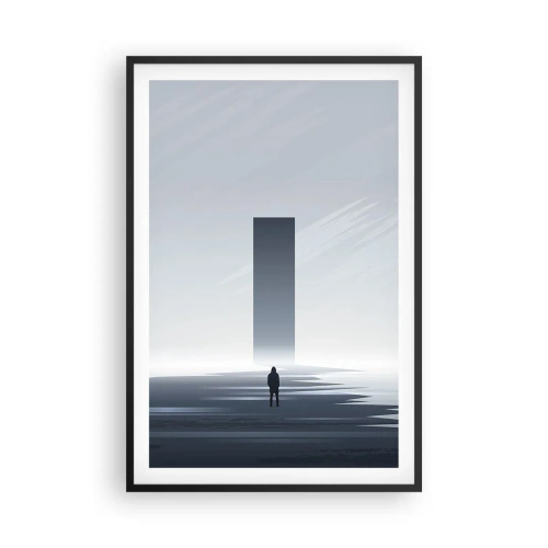Plakat i sort ramme - Mulighed eller trussel? - 61x91 cm