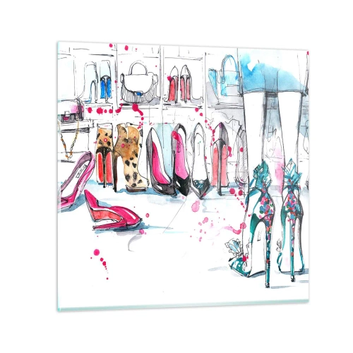 Billede på glas - Sesam, åbn dig - 30x30 cm