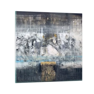 Billede på glas - Som på is, som på fortovet - 40x40 cm