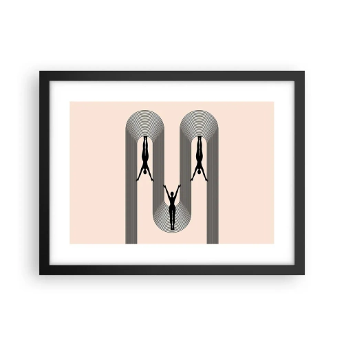 Plakat i sort ramme - På hovedet nedad - 40x30 cm