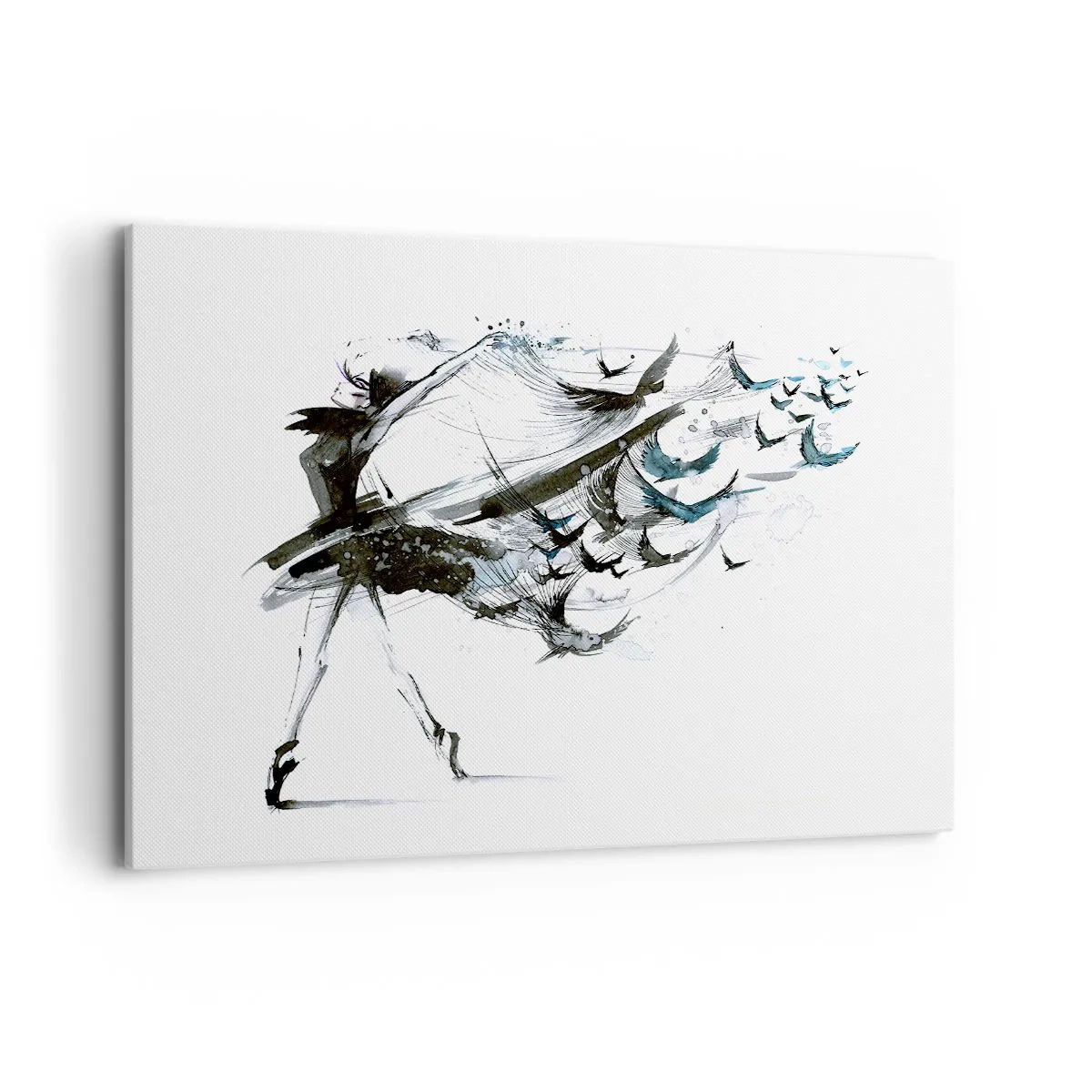 Lærredstryk - Billede på lærred - Musikkens magi sætter dig fri - 120x80 cm