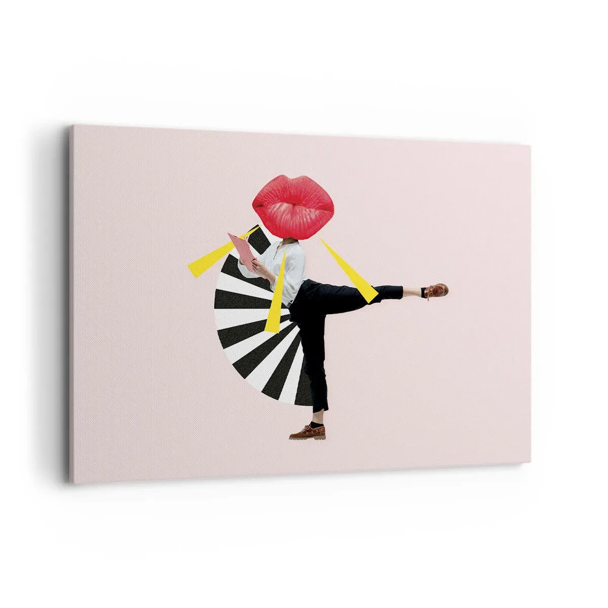 Lærredstryk - Billede på lærred - Surrealistisk popkunst - 100x70 cm
