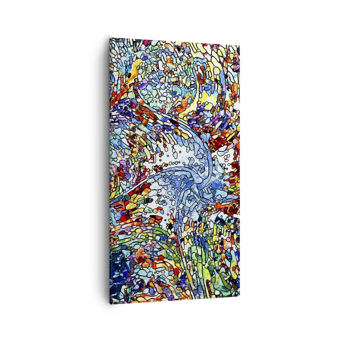 Lærredstryk - Billede på lærred - Dråbe af farvet glas - 55x100 cm