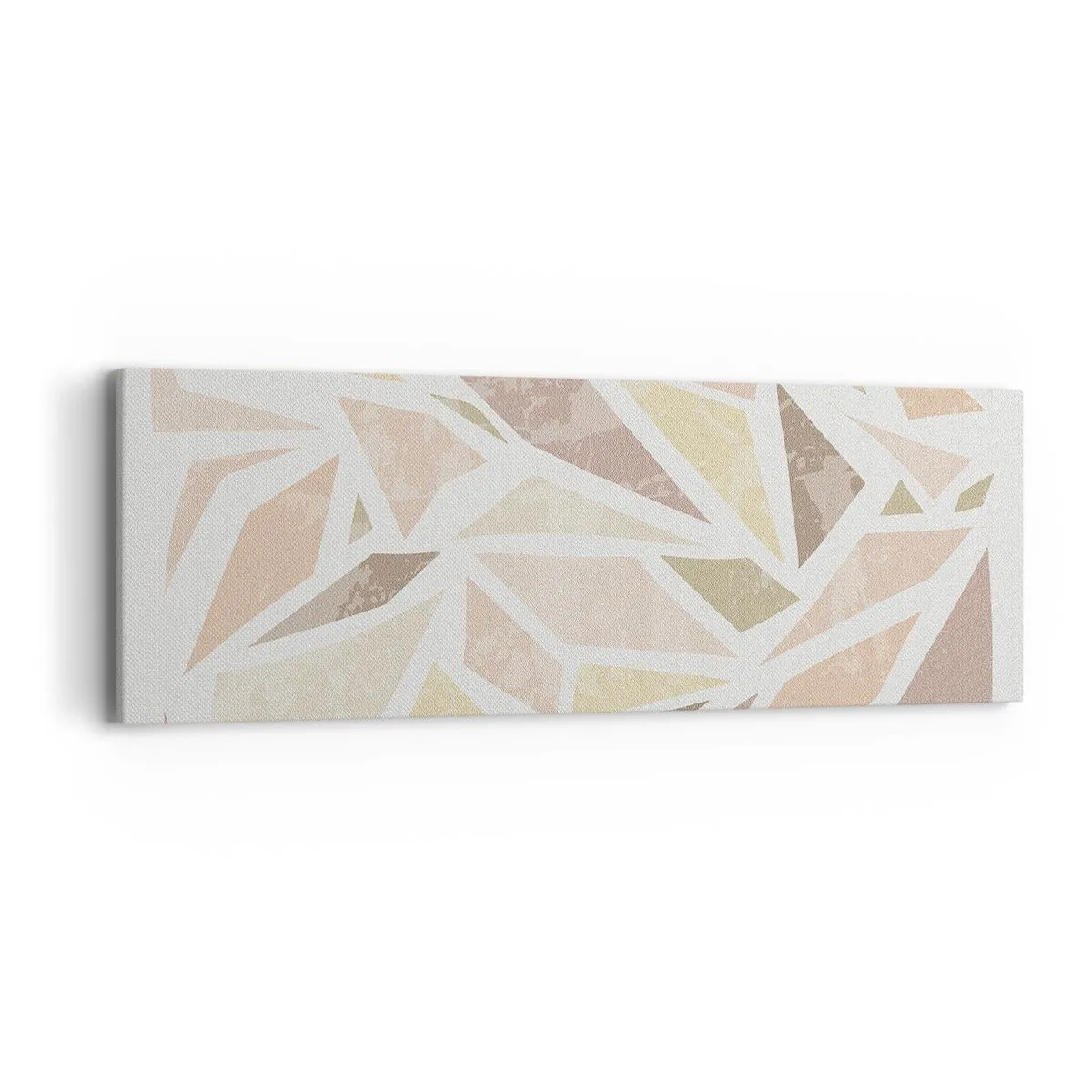 Lærredstryk - Billede på lærred - Komposition af farvet glas - 90x30 cm