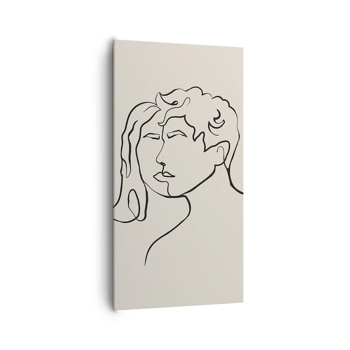 Lærredstryk - Billede på lærred - Og enhed er blevet til - 65x120 cm