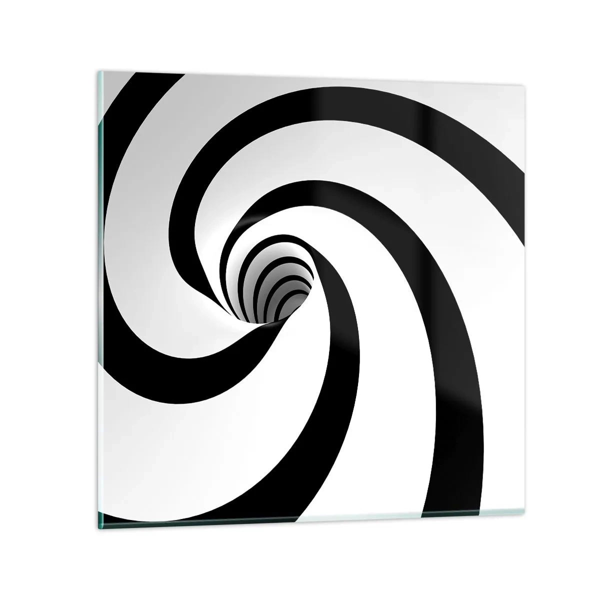 Billede på glas - Overgiver du dig til vortexen? - 50x50 cm