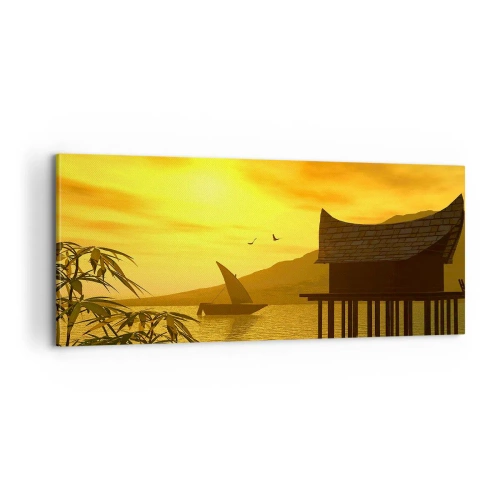 Lærredstryk - Billede på lærred - Ønsket fred - 100x40 cm