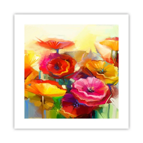 Plakat - Ikke kun rødt - 40x40 cm