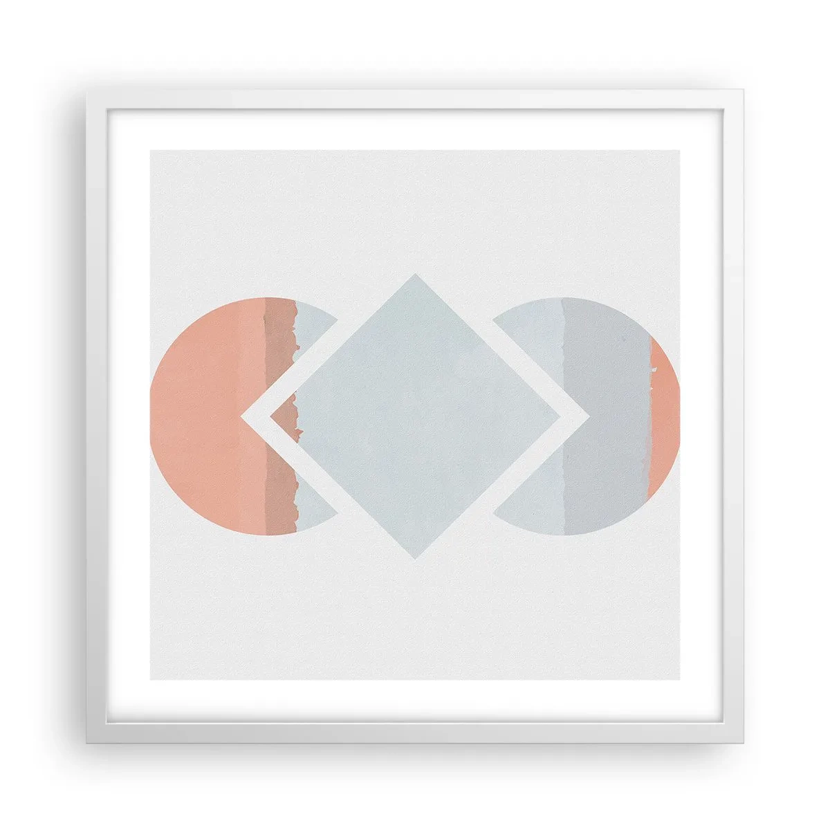 Plakat i hvid ramme - Situationen er klar - 50x50 cm