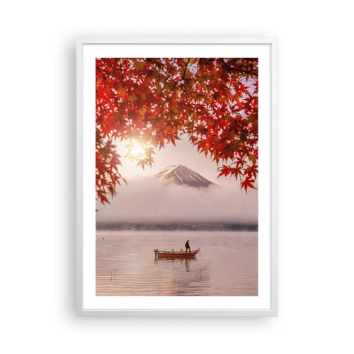 Plakat i hvid ramme - I en japansk atmosfære - 50x70 cm